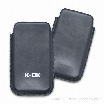 Case for iPod, Made of Genuine Leather or PU Material for All Mobile Phone Models